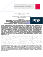 "Equality, Diversity and Inclusion in Accounting": Critical Perspectives On Accounting Special Issue