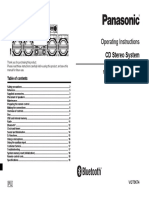 Operating Instructions: CD Stereo System SC-MAX370