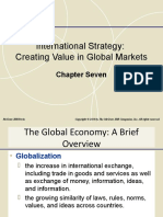 International Strategy: Creating Value in Global Markets: Chapter Seven