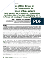 The Role of Skin Care As An Integral Component in The Management of Acne Vulgaris