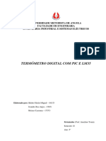 Relatório de Projecto I - Termometro Digital Com Pic e LM35