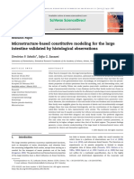 Microstructure-Based Constitutive Modeling For The Large Intestine Validated by Histological Observations