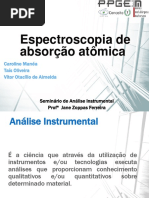 Seminário Espectometria de Absorção Atômica 