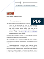 The Invariance of Spacetime Interval