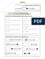 Inequalities Worksheet