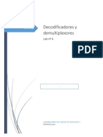 Decodificadores y Demultiplexores Informe Circuitos Digitales