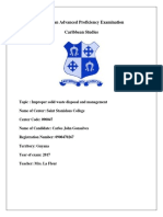 Caribbean Studies Internal Assessment - Carlos Gonsalves Guyana