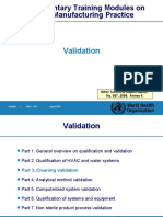 Supplementary Training Modules On Good Manufacturing Practice