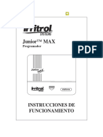 Manual Instrucciones Programador de Riegos Junior Max PDF