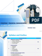 Strategic Financial Management: Syllabus and Introduction