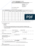 Sample Specification Analysis Condition Sample Recollection (Yes/No) Sl No. Sample Name Solid/Liquid/ Powder Scan Range 2θ = - - ~ - - Scan Speed - - - ◦/min Power Type of Detector Temp. kV mA