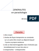 Generalités Dentaire en Parasitologie