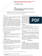 Wet Preparation of Soil Samples For Particle-Size Analysis and Determination of Soil Constants