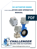 Electric Quarter Turn Actuator Model HQ006 Manual