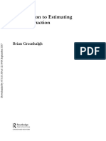 Introduction To Estimating For Construction PDF