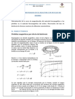 El Ciclo de Histeresis en El Reactor Con Nucleo de Hierro