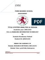 Research Methodology On System Analysis and Design