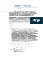 Process Report Structure