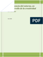 La Influencia Del Entorno, en El Desarrollo de La Creatividad