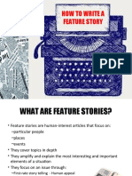 How To Write A Feature Story