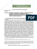 Herbert Rosenfeld Un Estudio Psicoanalitico de La Depresion - Diversos Psicoanalistas Que La Teorizan (Ilde)