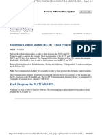 Electronic Control Module (ECM) - Flash Program