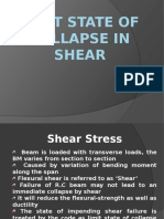 Limit State of Collapse in Shear