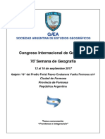 PROGRAMA Congreso Internacional de Geografía 2017