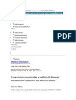 Pilleux - Competencia Comunicativa y Análisis Del Discurso