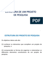 Aula 04-Estrutura de Um Projeto de Pesquisa PDF