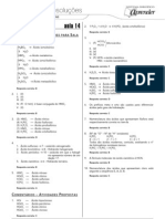 Química - Caderno de Resoluções - Apostila Volume 3 - Pré-Universitário - Quim1 Aula14