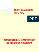 UNIDAD 3 Estimación de Reservas, Recursos y Reservas PDF