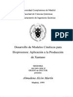 Desarrollo de Modelos Cinéticos para Bioprocesos Xantano