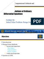 Lecture12 - Initial Value Problem Runge Kutta Methods
