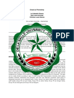 Chemical Periodicity: de La Salle University - Dasmarinas Dasmarinas, Cavite, Philippines