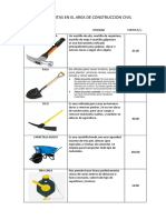 Herramientas en El Area de Construccion Civil