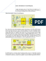 Mains Interruption Counter With Indicator Circuit Diagram