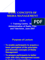 Basic Concepts of Media Management