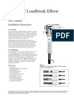 Industrial Loadbreak Elbow 200amp Class 25KV Instruction Sheet