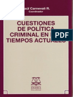 Raul Carnevali - Cuestiones de Politica Criminal en Los Tiempos Actuales PDF