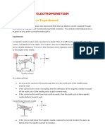 Oersted&apos S Experiment: Electromgnetism