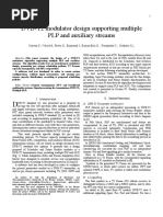 DVB-T2 Modulator Design Supporting Multiple PLP and Auxiliary Streams