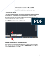 Drawing A Line With A Dimension in AutoCAD