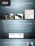 Tema 6 Cálculo y Selección de Componentes de Una Transmisión Hidrostática