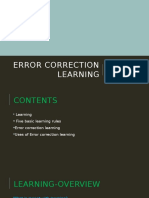 Error Correction Learning