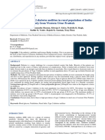 Prevalence of Type 2 Diabetes Mellitus in Rural Population of India-A Study From Western Uttar Pradesh