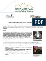 2017 Rocky Mountain Campus Safety Summit Report 6 22 17