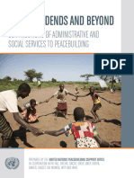 Contributions of Administrative and Social Services To Peacebuilding