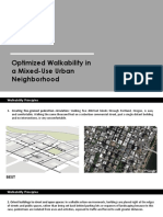 Optimized Walkability in A Mixed Use Urban Neighbourhood