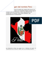 Origen Del Nombre Del Peru